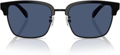 COACH Sunglasses HC 8412 500280 Black/Blue Solid Policarbonate Standard in Saudi Arabia