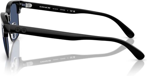 COACH Sunglasses HC 8412 500280 Black/Blue Solid Policarbonate Standard in Saudi Arabia