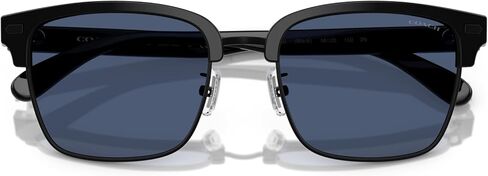COACH Sunglasses HC 8412 500280 Black/Blue Solid Policarbonate Standard in Saudi Arabia
