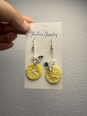 Handmade Crochet Earrings Mystery Box 2 Pairs of Floral Design Earrings Set Fresh and Artistic Handmade Jewelry Unique and Creative Gift in Saudi Arabia