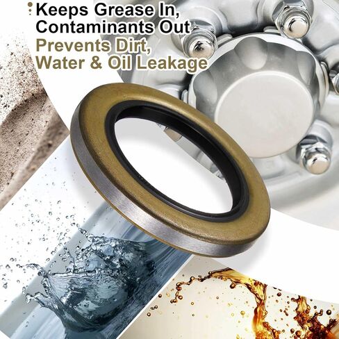 8 Pack Double Lip Grease Seal ID 2.250 x OD 3.376 Trailer Hub Wheel Grease Seal Replace 01003600 10-36 22333TB, 5200-7000lb Trailer Axles D42, GS-2250DL, 452920, 482920, AD3135E1, AD3135EO in Saudi Arabia