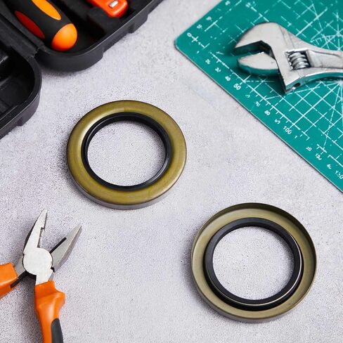 8 Pack Double Lip Grease Seal ID 2.250 x OD 3.376 Trailer Hub Wheel Grease Seal Replace 01003600 10-36 22333TB, 5200-7000lb Trailer Axles D42, GS-2250DL, 452920, 482920, AD3135E1, AD3135EO in Saudi Arabia