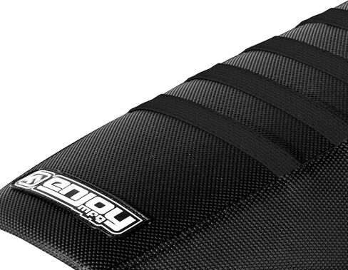 استمتع بغطاء مقعد مضلع Mfg - متوافق مع سوزوكي DRZ 400 - جميع الأضلاع السوداء/السوداء #70 in Kuwait