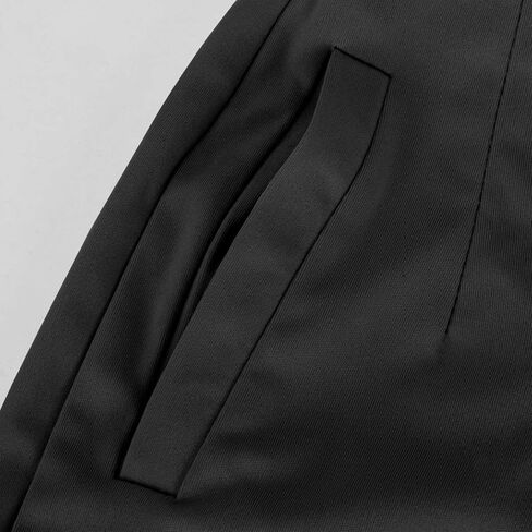 HGps8w سروال بدلة نسائي عالي الخصر أنيق قابل للتمدد نحيل للعمل سروال ضيق مع جيوب in Kuwait