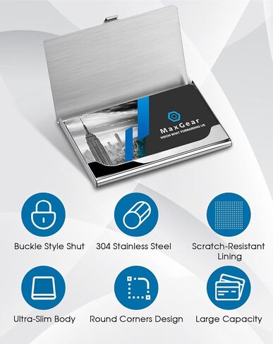 MaxGear Business Card Holder for Men & Women in Kuwait