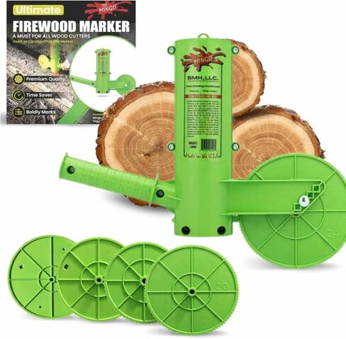 THE MINGO Marker Firewood Measuring Tool - Chainsaw Firewood Marking Tool - Log Paint Marker -Firewood Measuring Tool for Chainsaw - Logging Tools in Kuwait