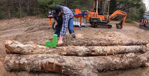 THE MINGO Marker Firewood Measuring Tool - Chainsaw Firewood Marking Tool - Log Paint Marker -Firewood Measuring Tool for Chainsaw - Logging Tools in Kuwait