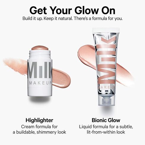 Milk Makeup Highlighter – Cream Highlighter Stick for Face + Body with Radiant, Shimmery Glow – Buildable, Blendable, Vegan Formula for All Skin Types in Kuwait