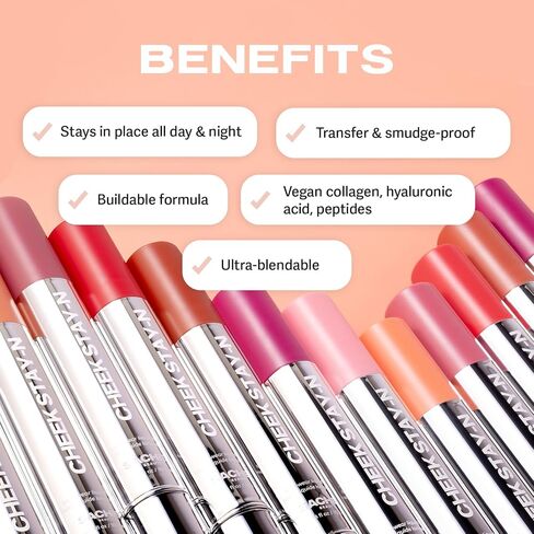 Sacheu Cheek STAY-N Liquid Blush for Cheeks — High Pigment, Buildable, Lightweight Cream Blush for Dewy & Radiant Flushed Cheeks — Long-lasting & Cruelty Free (I'm Cute) in Kuwait