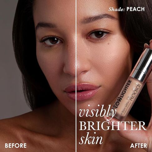 Rodial Peach Lowlighter، حجم مناسب للسفر، 0.05 أونصة سائلة، مرطب صغير تحت العين ومصحح لون الخوخ مع حمض الهيالورونيك وفيتامين E والكافيين للحصول على إشراقة طبيعية ناعمة in Kuwait