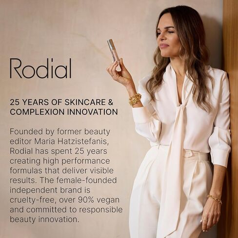 Rodial Peach Lowlighter، حجم مناسب للسفر، 0.05 أونصة سائلة، مرطب صغير تحت العين ومصحح لون الخوخ مع حمض الهيالورونيك وفيتامين E والكافيين للحصول على إشراقة طبيعية ناعمة in Kuwait
