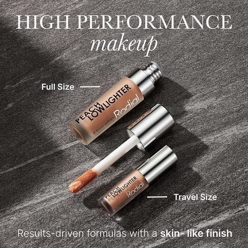 Rodial Peach Lowlighter، حجم مناسب للسفر، 0.05 أونصة سائلة، مرطب صغير تحت العين ومصحح لون الخوخ مع حمض الهيالورونيك وفيتامين E والكافيين للحصول على إشراقة طبيعية ناعمة in Kuwait