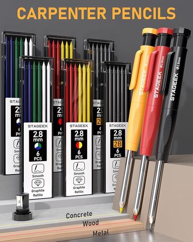 34 Pack Carpenter Pencil Set + 15 Pack Carpenter Pencil Set in Kuwait