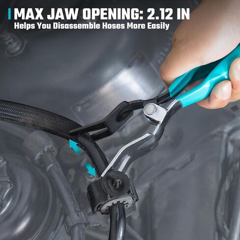 DURATECH Hose Removal Pliers with Electrical Disconnect Pliers for Fuel lines, Vacuum line Tubes, and Push Tab Style Plugs in Kuwait