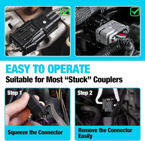 DURATECH Hose Removal Pliers with Electrical Disconnect Pliers for Fuel lines, Vacuum line Tubes, and Push Tab Style Plugs in Kuwait