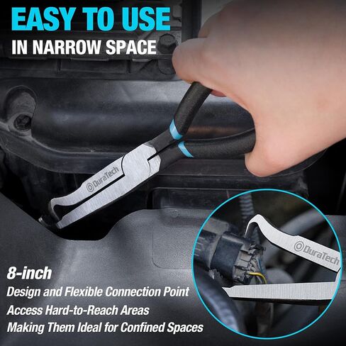 DURATECH Hose Removal Pliers with Electrical Disconnect Pliers for Fuel lines, Vacuum line Tubes, and Push Tab Style Plugs in Kuwait