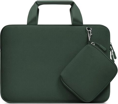 MOSISO Compatible with MacBook Air 13 inch Case 2024-2022 M3 A3113 M2 A2681,Heavy Duty Shockproof Hard Case with Fold Kickstand&Keyboard Skin&Screen Film&Type C&Neoprene Briefcase Bag, Emerald Green in Saudi Arabia
