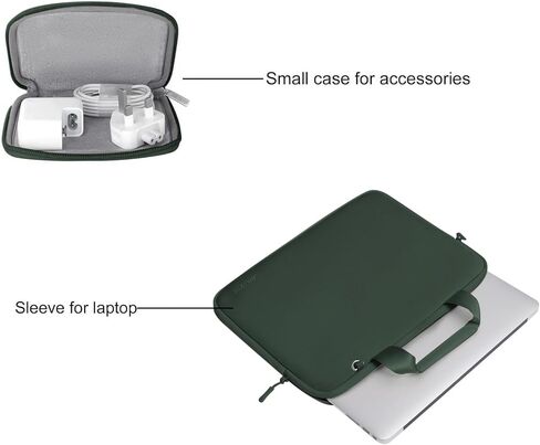 MOSISO Compatible with MacBook Air 13 inch Case 2024-2022 M3 A3113 M2 A2681,Heavy Duty Shockproof Hard Case with Fold Kickstand&Keyboard Skin&Screen Film&Type C&Neoprene Briefcase Bag, Emerald Green in Saudi Arabia