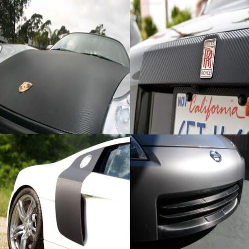 Compatible with Benz 2003-2005 ML350 Carbon Fiber Vinyl WRAP Sheet/Film (24" X 60") 2FT X 5FT 2004 03 04 05 ML 350 W163 in Saudi Arabia