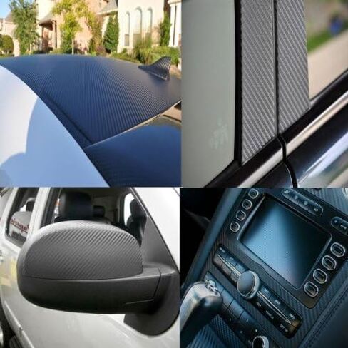 Compatible with Benz 2003-2005 ML350 Carbon Fiber Vinyl WRAP Sheet/Film (24" X 60") 2FT X 5FT 2004 03 04 05 ML 350 W163 in Saudi Arabia