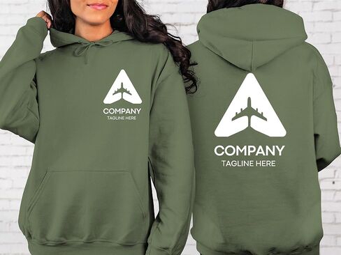 هوديس مخصص للرجال والنساء هوديي قابل للتخصيص هوديي مخصص صمم شعارك الشخصي هوديس الأمامي والخلفي طباعة نص مخصص هوديس in Kuwait