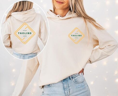 هوديس مخصص للرجال والنساء هوديي قابل للتخصيص هوديي مخصص صمم شعارك الشخصي هوديس الأمامي والخلفي طباعة نص مخصص هوديس in Kuwait