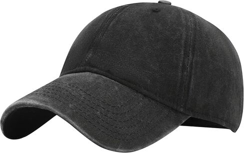 Oversize XXL Baseball Hats for Men and Women, Large Hats for Big Head Black in Saudi Arabia