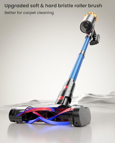 Cordless Vacuum Cleaner, 650W 55KPA 70Mins Vacuum Cleaners for Home, Self-Standing Cordless Stick Vacuum with Anti-Tangle, Lightweight Wireless Vacuum for Hardwood Floor/Carpet/Pet Hair in Kuwait