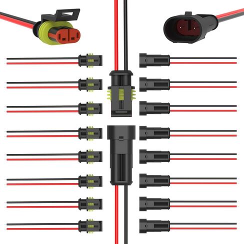 993PCS 68 Sets Automotive Weatherpack Connector Kit with Crimper 1/2/3/4/5/6 Pin Waterproof Auto Electrical Wire Connectors Weather Pack Connectors Crimping Tool 20-14 AWG in Saudi Arabia