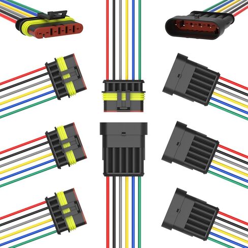 993PCS 68 Sets Automotive Weatherpack Connector Kit with Crimper 1/2/3/4/5/6 Pin Waterproof Auto Electrical Wire Connectors Weather Pack Connectors Crimping Tool 20-14 AWG in Saudi Arabia