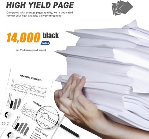 2-Pack CRG 332 II High Yield Black Toner Cartridges Replacement for Canon CRG 332 II for imageCLASS LBP7780Cdn Printer in Kuwait