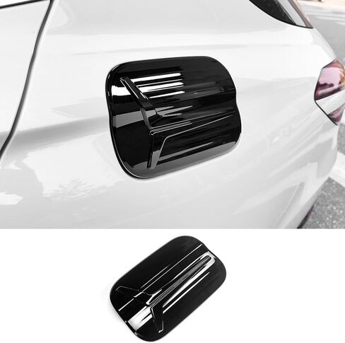 Carbon Fiber Style ABS Fuel Tank Cover Oil Gas Cap Fuel Filler Door Trim Cover Decal Sticker Compatible with Genesis G70 2017-2025 Accessories in Saudi Arabia