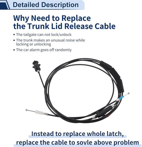 Trunk Lid Release Cable for Honda Accord 2006-2007 Fuel Filler Door Door Release Cable No.74880SDAA11 in Saudi Arabia