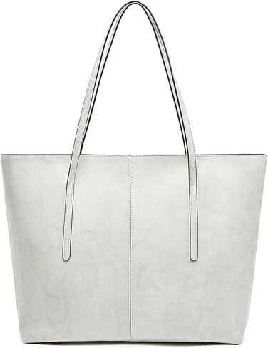Genuine Leather Tote Bags, Shoulder Bag for Women, Top Handle Handbag Large Capacity, Work Tote Purse in Kuwait