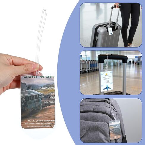 200 عبوة من بطاقات الأمتعة المغلفة بحلقات سعة 5 مل، وأكياس تغليف لشارة الهوية مقاس 2 1/2 بوصة × 4 1/4 بوصة، ومجموعة أكياس حرارية شفافة لتصاريح العمل وبطاقات المرور وبطاقات الهوية in Kuwait