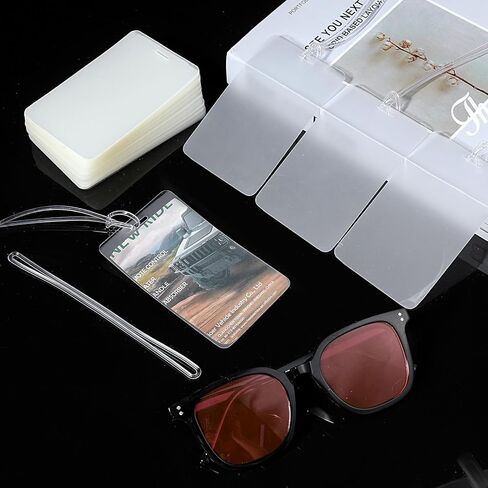 200 عبوة من بطاقات الأمتعة المغلفة بحلقات سعة 5 مل، وأكياس تغليف لشارة الهوية مقاس 2 1/2 بوصة × 4 1/4 بوصة، ومجموعة أكياس حرارية شفافة لتصاريح العمل وبطاقات المرور وبطاقات الهوية in Kuwait