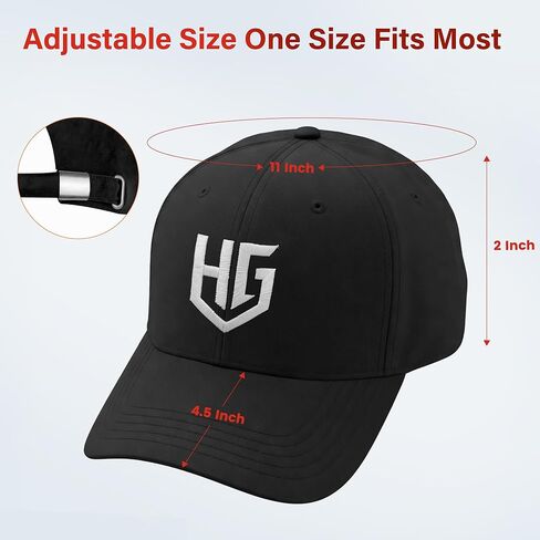 قبعة بيسبول خفيفة الوزن للجنسين: تصميم قابل للتنفس وقابل للتعديل للمشي والجري والسفر والاستخدام اليومي (أسود منتصف الليل) in Kuwait