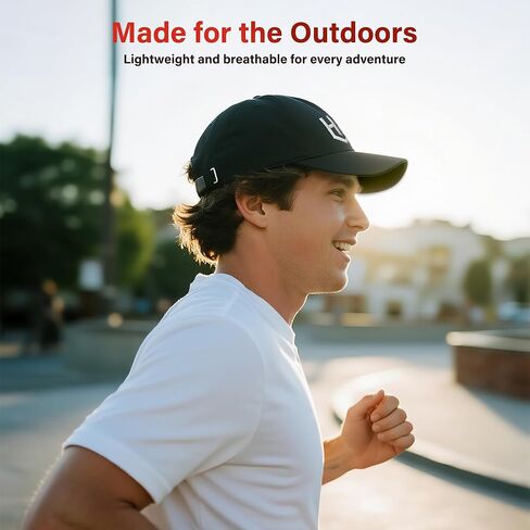 قبعة بيسبول خفيفة الوزن للجنسين: تصميم قابل للتنفس وقابل للتعديل للمشي والجري والسفر والاستخدام اليومي (أسود منتصف الليل) in Kuwait