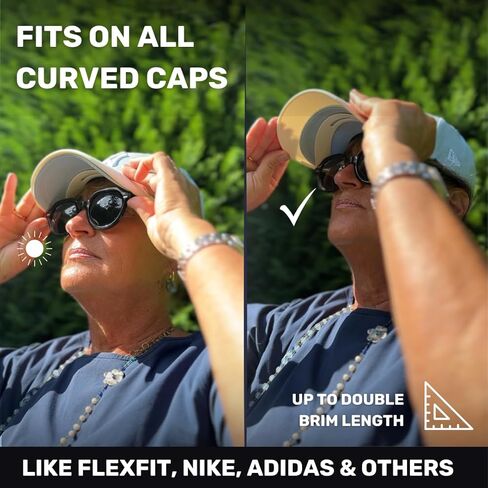 Cap, Sliding Brim & Magnetic Bandana Add-Ons – Double-Length Shade & UPF 50+ Neck Protection, Patented Design in Saudi Arabia
