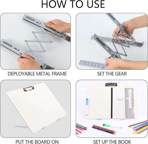 لوح مائل للكتابة مقاس 16 × 12 بوصة، لوح كتابة قابل للمسح الجاف، سطح مائل لتحسين وضوح الكتابة اليدوية، لوحة كتابة مائلة 20 درجة لكتابة رسم القراءة in Kuwait