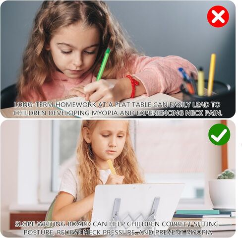 لوح مائل للكتابة مقاس 16 × 12 بوصة، لوح كتابة قابل للمسح الجاف، سطح مائل لتحسين وضوح الكتابة اليدوية، لوحة كتابة مائلة 20 درجة لكتابة رسم القراءة in Kuwait