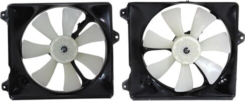 Replacement Radiator and Condenser Cooling Fan Assembly Pair fits Lexus ES300 (1997-1998) 3.0L V6 - Driver and Passenger Side in Saudi Arabia