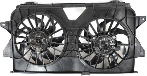 Replacement Radiator and Cooling Fan Assembly Kit fits Dodge Caravan 2005-2007 3.3L V6 in Saudi Arabia