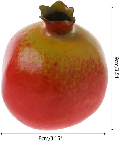 Lifelike Simulation Artificial Pomegranate Fake Fruit Disply Home Party Decor Styrofoam, As Pic Shows in Saudi Arabia