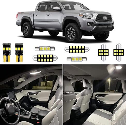 Tacoma Interior LED Lights for 2016 2017 2018 2019 2020 2021 2022 2023 Toyota Tacoma 6000K Super Bright White Interior LED Kit + Installation Tool in Saudi Arabia