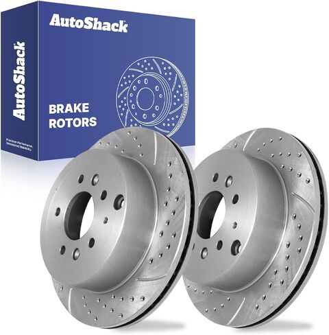 AutoShack 11.88 "(301.8 ملم) استبدال دوارات الفرامل الخلفية ذات التهوية لمجموعة 2007-2012 Mazda CX-7 2-PC in Saudi Arabia
