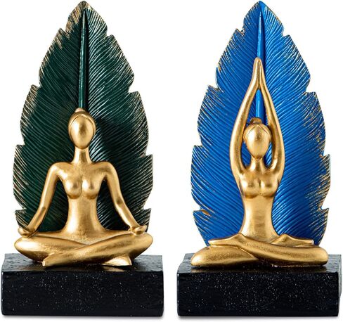 نهايات كتب اليوجا نهايات كتب مبتكرة نهايات كتب لطيفة للأرفف - نهايات كتب يوجا مزخرفة أنيقة ومتينة للأرفف، مثالية لديكور المنزل وتنظيمه in Kuwait