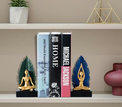 نهايات كتب اليوجا نهايات كتب مبتكرة نهايات كتب لطيفة للأرفف - نهايات كتب يوجا مزخرفة أنيقة ومتينة للأرفف، مثالية لديكور المنزل وتنظيمه in Kuwait