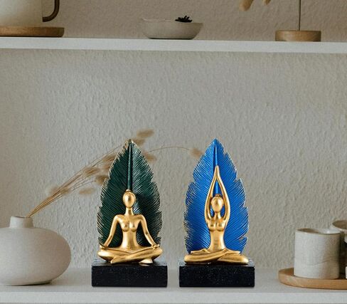 نهايات كتب اليوجا نهايات كتب مبتكرة نهايات كتب لطيفة للأرفف - نهايات كتب يوجا مزخرفة أنيقة ومتينة للأرفف، مثالية لديكور المنزل وتنظيمه in Kuwait