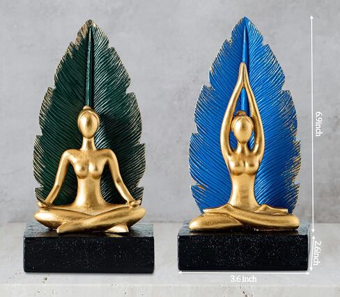 نهايات كتب اليوجا نهايات كتب مبتكرة نهايات كتب لطيفة للأرفف - نهايات كتب يوجا مزخرفة أنيقة ومتينة للأرفف، مثالية لديكور المنزل وتنظيمه in Kuwait